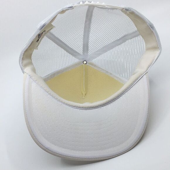 Vintage Floyd’s Barber Shop Mayberry NC white trucker hat SnapBack Andy Griffith - Picture 9 of 16